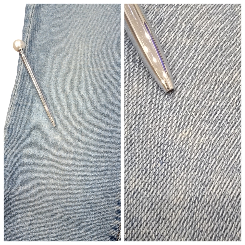 Levi’s Women’s Wedgie Straight Leg High Rise Blue Denim Button Fly Retro… - Picture 14 of 15